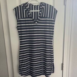 Athleta Navy and White Striped Dress/ Beach Cover Up❤️🔥❤️